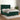 Pat box spring cu saltea, verde închis, 140x190 cm, catifea