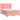 Pat box spring cu saltea, roz, 140x190 cm, catifea