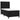 Pat box spring cu saltea, negru, 90x200 cm, catifea