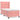 Pat box spring cu saltea, roz, 90x200 cm, catifea