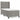 Pat box spring cu saltea, gri deschis, 100x200 cm, catifea