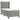 Pat box spring cu saltea, gri deschis, 90x200 cm, catifea