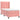 Pat box spring cu saltea, roz, 90x200 cm, catifea