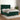 Pat box spring cu saltea, verde închis, 140x190 cm, catifea