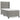 Pat box spring cu saltea, gri deschis, 90x200 cm, catifea