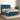 Pat box spring cu saltea, albastru închis, 140x200 cm, catifea