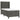 Pat box spring cu saltea, gri închis, 80x200 cm, catifea