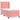 Pat box spring cu saltea, roz, 90x190 cm, catifea
