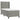 Pat box spring cu saltea, gri deschis, 90x200 cm, catifea