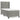 Pat box spring cu saltea, gri deschis, 100x200 cm, catifea