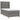 Pat cu arcuri, saltea și LED, gri închis, 90x190 cm, textil