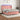 Pat continental cu saltea & LED, roz, 120x200 cm, catifea