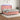 Pat continental cu saltea & LED, roz, 120x200 cm, catifea