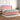 Pat continental cu saltea & LED, roz, 200x200 cm, catifea