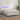 Pat cu arcuri, cu saltea & LED, alb, 140x190 cm, piele eco