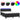 Pat continental cu saltea & LED, negru, 140x190 cm, piele eco