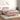 Pat continental cu saltea & LED, roz, 120x200 cm, catifea