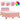 Pat continental cu saltea & LED, roz, 120x200 cm, catifea
