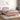 Pat continental cu saltea & LED, roz, 120x200 cm, catifea