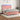 Pat continental cu saltea & LED, roz, 120x200 cm, catifea