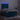 Pat continental cu saltea&LED albastru închis 80x200 cm catifea