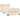 Pat box spring cu saltea, crem, 80x200 cm, textil