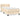 Pat box spring cu saltea, crem, 90x190 cm, textil