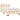 Pat box spring cu saltea, crem, 90x200 cm, textil