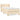 Pat box spring cu saltea, crem, 80x200 cm, textil