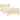 Pat box spring cu saltea, crem, 80x200 cm, textil