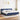 Pat box spring cu saltea, albastru, 200x200 cm, textil