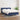 Pat box spring cu saltea, albastru, 140x200 cm, textil
