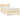 Pat box spring cu saltea, crem, 100x200 cm, textil