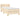 Pat box spring cu saltea, crem, 100x200 cm, textil