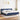Pat box spring cu saltea, albastru, 200x200 cm, textil