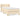 Pat box spring cu saltea, crem, 80x200 cm, textil