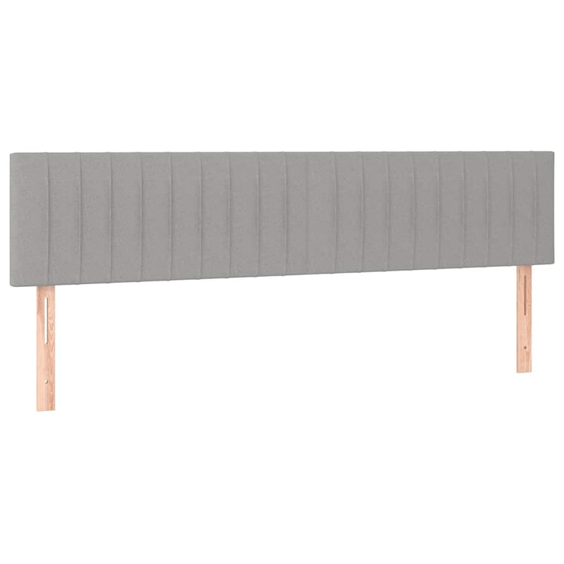 Pat continental, gri deschis, 180x200 cm, material textil