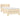 Pat box spring cu saltea, crem, 80x200 cm, textil