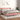 Pat box spring cu saltea, roz, 140x190 cm, catifea