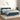 Pat box spring cu saltea, albastru închis, 140x190 cm, catifea