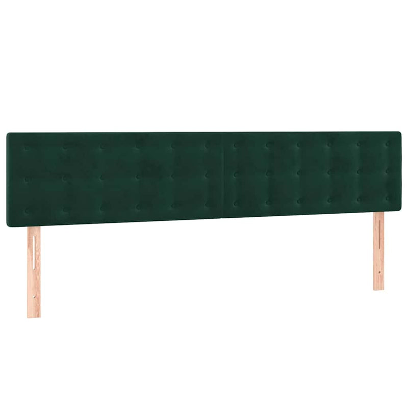 Pat box spring cu saltea, verde închis, 180x200 cm, catifea