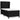 Pat box spring cu saltea, negru, 90x190 cm, textil