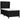 Pat box spring cu saltea, negru, 90x200 cm, textil