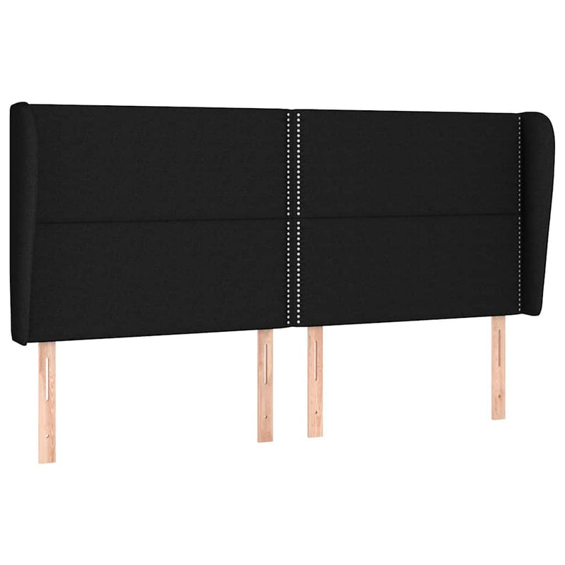 Pat box spring cu saltea, negru, 180x200 cm, catifea