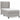 Pat box spring cu saltea, gri deschis, 90x200 cm, textil