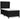 Pat box spring cu saltea, negru, 100x200 cm, textil