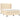 Pat box spring cu saltea, crem, 140x200 cm, textil