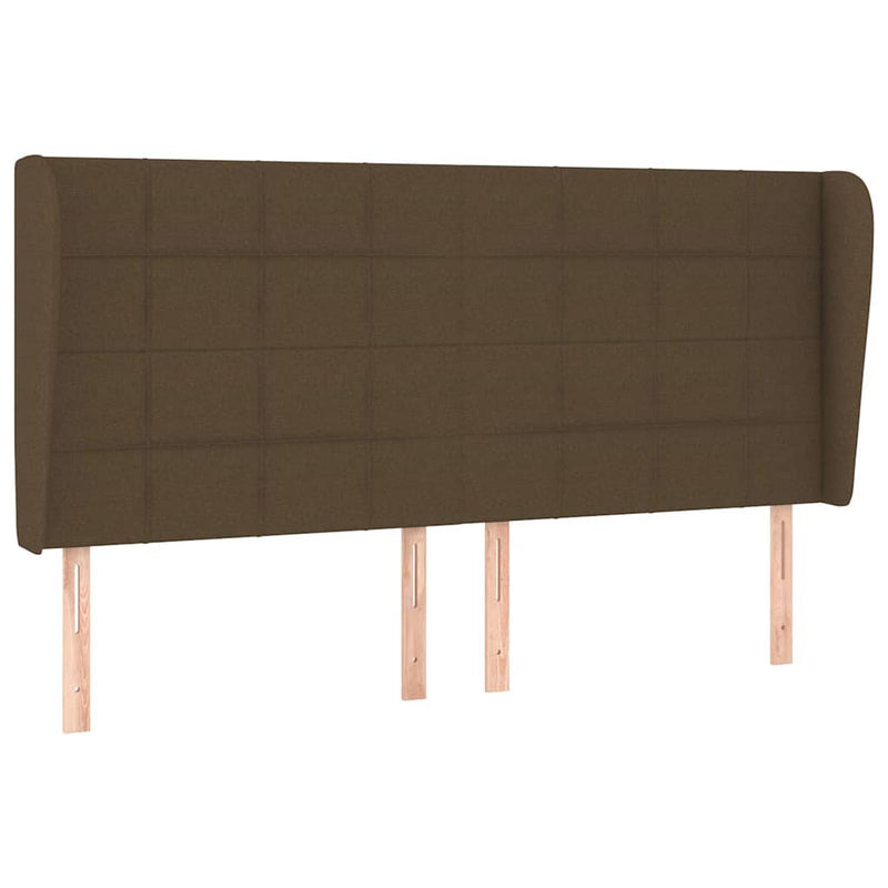 Pat box spring cu saltea, maro închis, 160x200 cm, textil