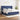Pat box spring cu saltea, albastru, 200x200 cm, textil