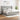 Pat box spring cu saltea, gri deschis, 200x200 cm, textil